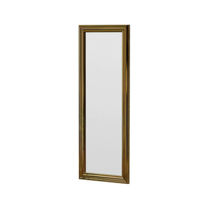 Specchio Lina, Specchiera, Articolo d'arredo a muro, Decorazione con specchio, 40x3h105 cm, Oro