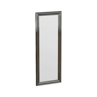 Specchio Lina, Specchiera, Articolo d'arredo a muro, Decorazione con specchio, 40x3h105 cm, Argento