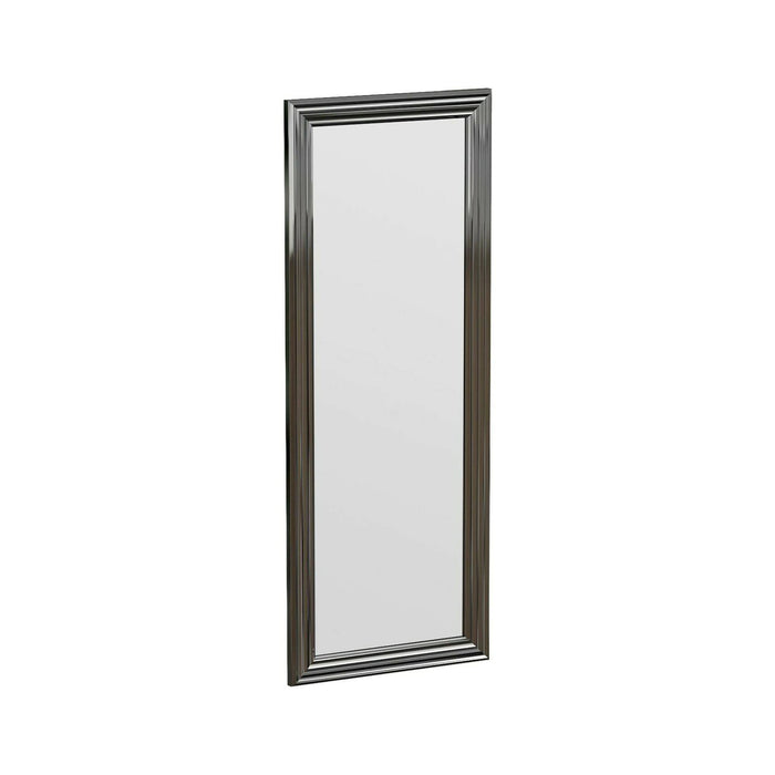 Specchio Lina, Specchiera, Articolo d'arredo a muro, Decorazione con specchio, 40x3h105 cm, Argento