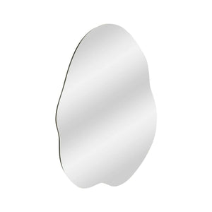 Specchio Freya, Specchiera, Articolo d'arredo a muro, Decorazione con specchio, 60x2h85 cm, Nero