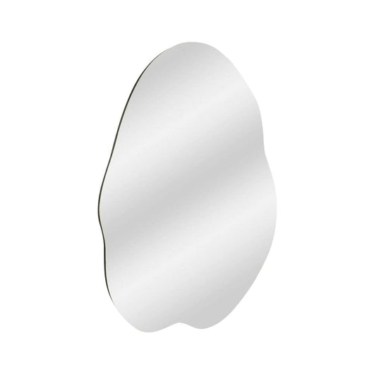 Specchio Freya, Specchiera, Articolo d'arredo a muro, Decorazione con specchio, 60x2h85 cm, Nero