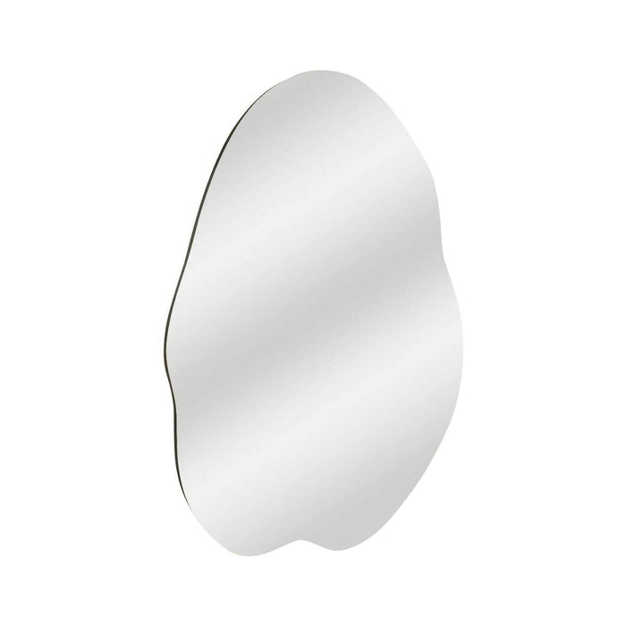 Specchio Freya, Specchiera, Articolo d'arredo a muro, Decorazione con specchio, 60x2h85 cm, Nero