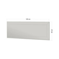 Specchio Bareggio, Specchiera, Articolo d'arredo a muro, Decorazione con specchio, 40x2h120 cm, Bianco