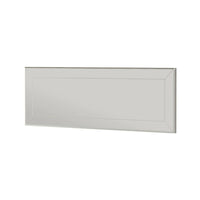 Specchio Bareggio, Specchiera, Articolo d'arredo a muro, Decorazione con specchio, 40x2h120 cm, Bianco