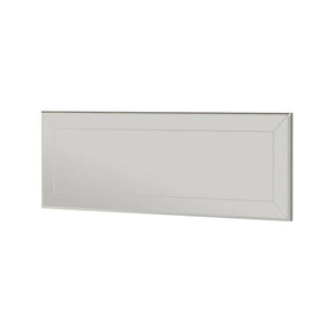 Specchio Bareggio, Specchiera, Articolo d'arredo a muro, Decorazione con specchio, 40x2h120 cm, Bianco