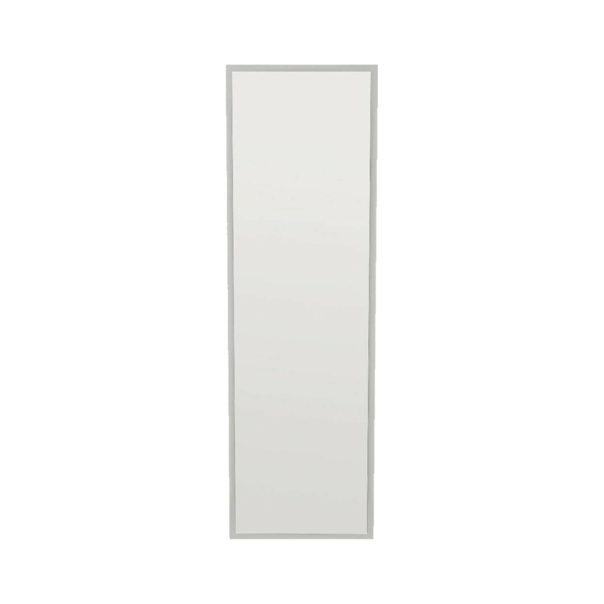 Specchio Dragone, Specchiera, Articolo d'arredo a muro, Decorazione con specchio, 50x2h160 cm, Bianco