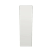 Specchio Dragone, Specchiera, Articolo d'arredo a muro, Decorazione con specchio, 50x2h160 cm, Bianco