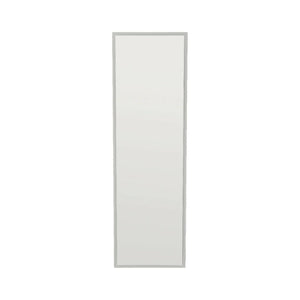 Specchio Dragone, Specchiera, Articolo d'arredo a muro, Decorazione con specchio, 50x2h160 cm, Bianco
