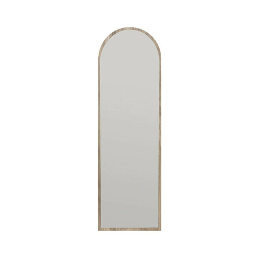 Specchio Artus, Specchiera, Articolo d'arredo a muro, Decorazione con specchio, 50x2h160 cm, Noce