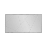 Specchio Corallo, Specchiera, Articolo d'arredo a muro, Decorazione con specchio, 120x2h60 cm, Bianco