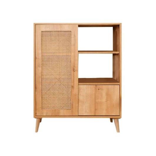 Credenza Sfalerite, Buffet da soggiorno, Madia da salotto, Dispensa da cucina, 90x40h110 cm, Quercia