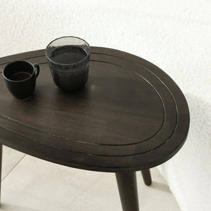 Tavolino da salotto Janequeo, Tavolo basso da caffè, Portariviste per divano, Ripiano da soggiorno, 50x33h52 cm, Antracite