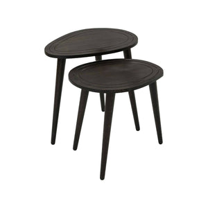 Tavolino da salotto Janequeo, Tavolo basso da caffè, Portariviste per divano, Ripiano da soggiorno, 50x33h52 cm, Antracite