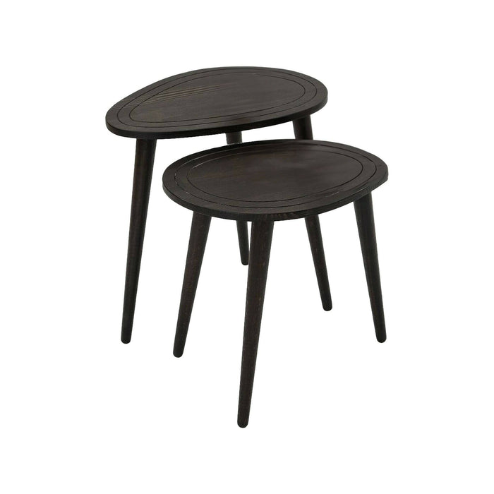 Tavolino da salotto Janequeo, Tavolo basso da caffè, Portariviste per divano, Ripiano da soggiorno, 50x33h52 cm, Antracite