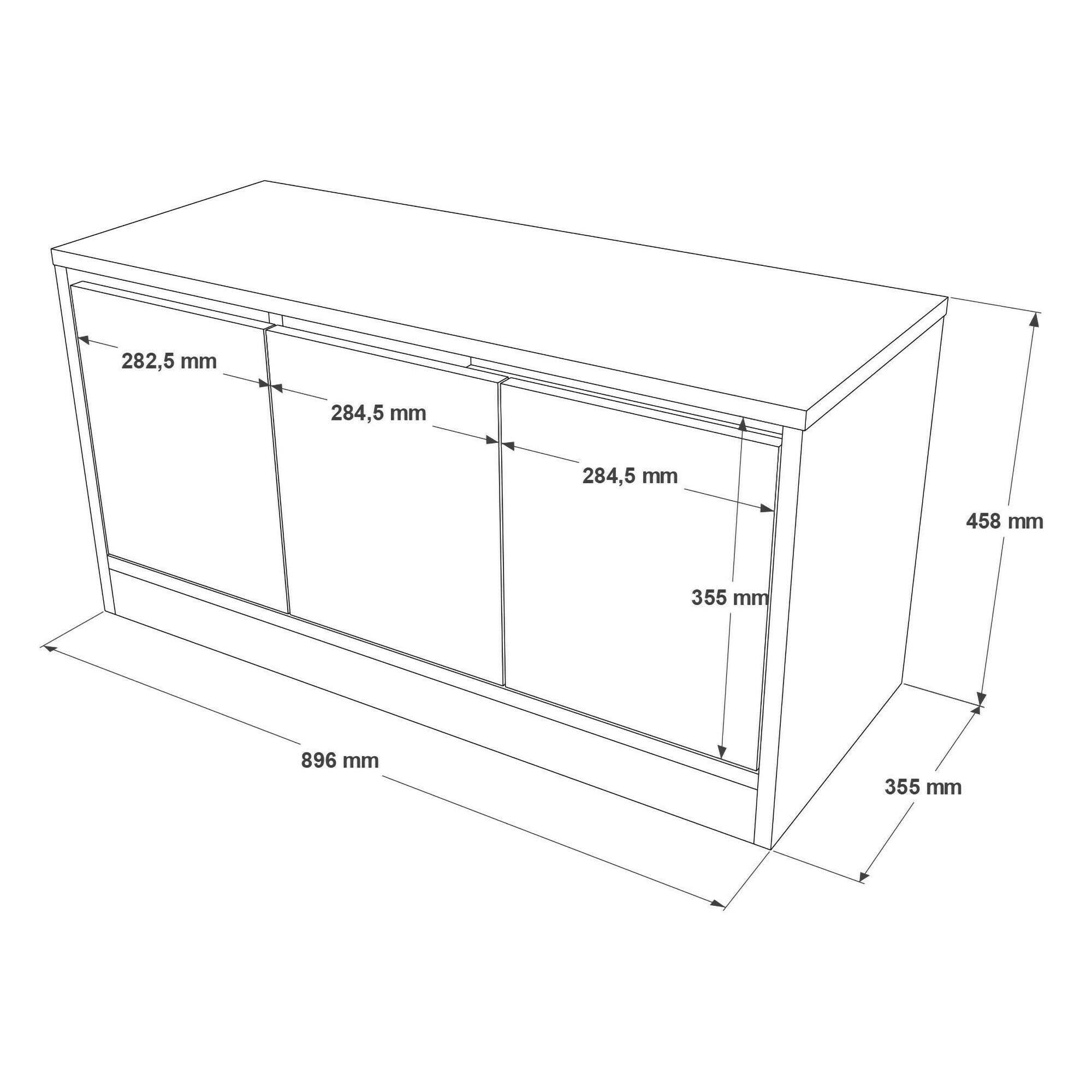 Scarpiera Corniola, Mobile portascarpe, Armadio da ingresso multiuso, Mobiletto per calzature, 90x36h46 cm, Bianco