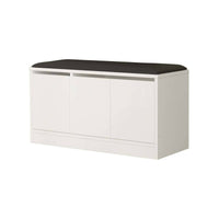 Scarpiera Corniola, Mobile portascarpe, Armadio da ingresso multiuso, Mobiletto per calzature, 90x36h46 cm, Bianco