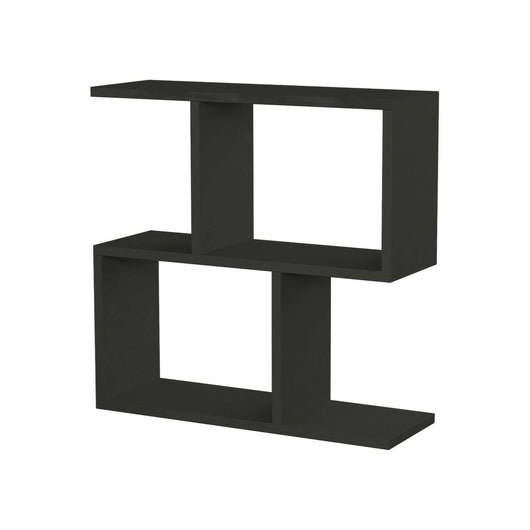 Tavolino da salotto Fabrizia, Tavolo basso da caffè, Portariviste per divano, Ripiano da soggiorno, 60x20h60 cm, Antracite