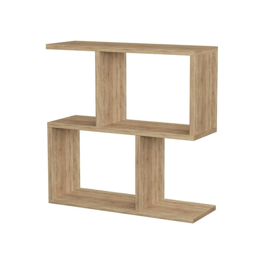 Tavolino da salotto Fabrizia, Tavolo basso da caffè, Portariviste per divano, Ripiano da soggiorno, 60x20h60 cm, Quercia