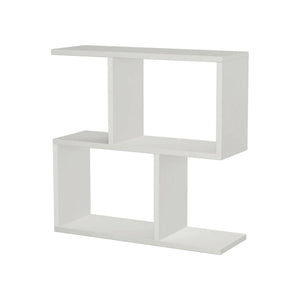 Tavolino da salotto Fabrizia, Tavolo basso da caffè, Portariviste per divano, Ripiano da soggiorno, 60x20h60 cm, Bianco