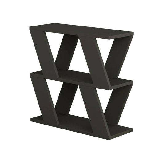 Tavolino da salotto Beniamina, Tavolo basso da caffè, Portariviste per divano, Ripiano da soggiorno, 60x22h57 cm, Antracite