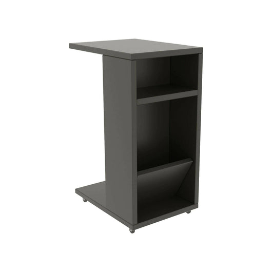 Tavolino da salotto Blas, Tavolo basso da caffè, Portariviste per divano, Ripiano da soggiorno, 30x40h63 cm, Antracite