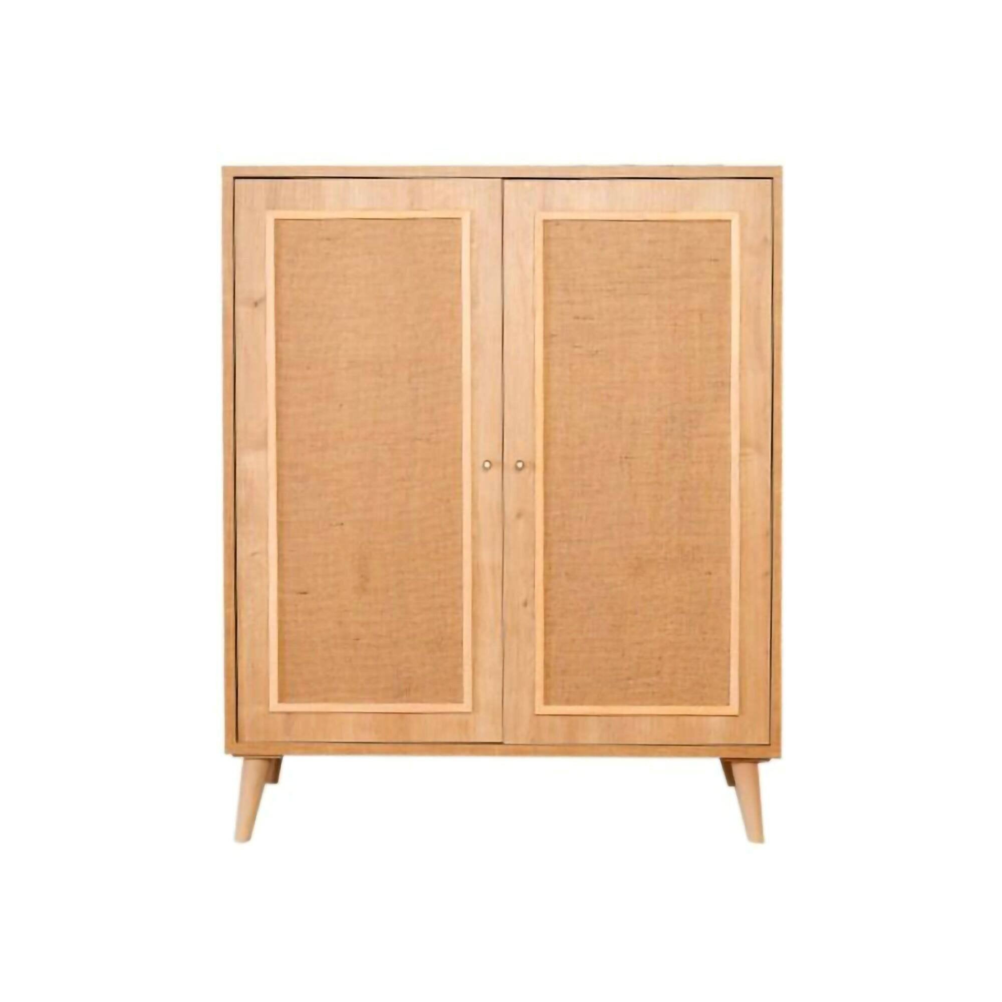 Credenza Albiano, Buffet da soggiorno, Madia da salotto, Dispensa da cucina, 90x40h110 cm, Quercia