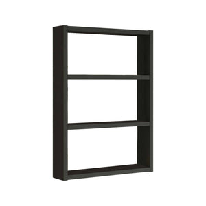 Mensola Krosa, Scaffale, Ripiano a muro, Scaffalatura multiuso, 43x9h60 cm, Nero