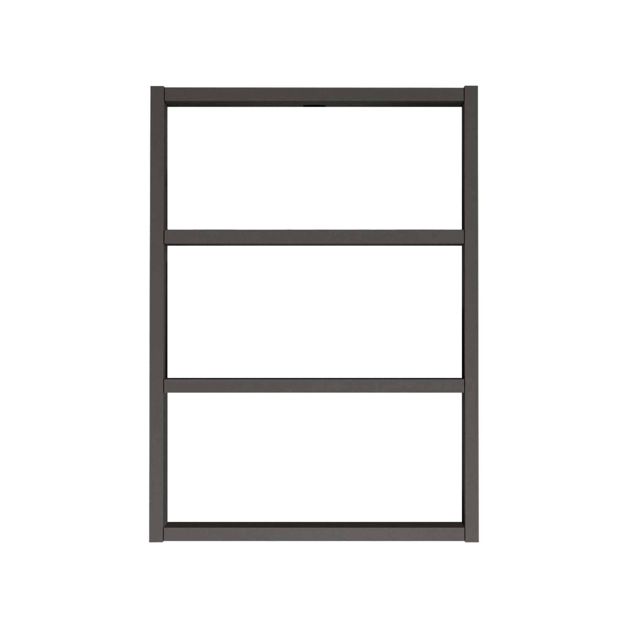 Mensola Krosa, Scaffale, Ripiano a muro, Scaffalatura multiuso, 43x9h60 cm, Antracite