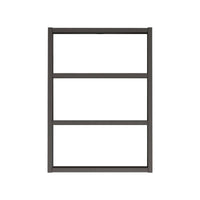 Mensola Krosa, Scaffale, Ripiano a muro, Scaffalatura multiuso, 43x9h60 cm, Antracite