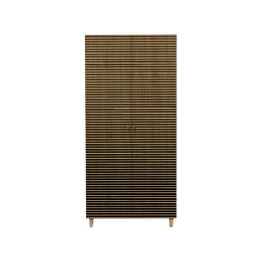 Guardaroba 2 ante Astilbe, Mobile camera da letto, Cabina armadio portabiti, Armadio appendiabiti, 90x52h192 cm, Quercia