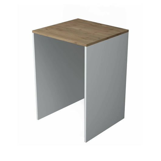 Armadio multiuso grande Boris, Mobile multifunzionale, Mobiletto scarpiera, Guardaroba porta scarpe, 65x60h92 cm, Noce e Bianco