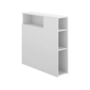 Testiera letto Haitang, Spalliera, Testata per camera da letto, Poggiatesta, 23x99 h96 cm, Bianco