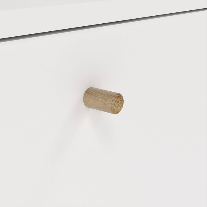 Scarpiera Fung, Mobile portascarpe, Armadio da ingresso multiuso, Mobiletto per calzature, 70x24 h139 cm, Bianco