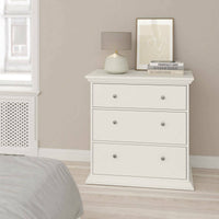 Cassettiera Domeng, Settimino multiuso, Comò camera da letto, Mobile con cassetti, 86x52 h88 cm, Bianco