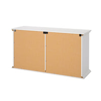 Credenza Hibaru, Buffet da soggiorno, Madia da salotto, Dispensa da cucina, 163x52 h88 cm, Bianco