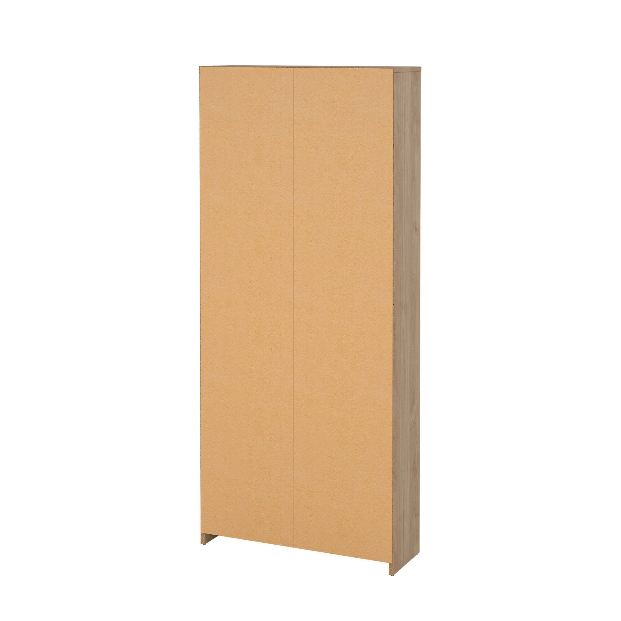 Scarpiera Aepytus, Mobile portascarpe, Armadio da ingresso multiuso, Mobiletto per calzature, 70x24 h162 cm, Rovere