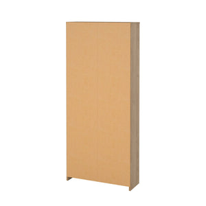 Scarpiera Aepytus, Mobile portascarpe, Armadio da ingresso multiuso, Mobiletto per calzature, 70x24 h162 cm, Rovere