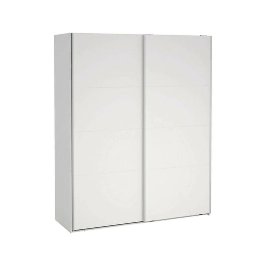 Armadio multiuso 2 ante Gomer, Mobile multifunzionale, Mobiletto scarpiera, Guardaroba porta scarpe, 179x65 h220 cm, Bianco