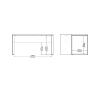 Scrivania Timothee, Scrittoio multiuso, Tavolo per ufficio porta PC, Piano di lavoro, 60x0 h76 cm, Rovere e Grigio