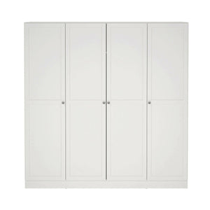 Guardaroba grande Presidenti, Mobile camera da letto, Cabina armadio portabiti, Armadio appendiabiti, 196x62 h200 cm, Bianco