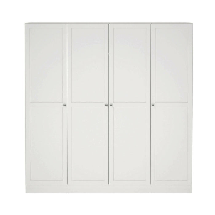 Guardaroba grande Presidenti, Mobile camera da letto, Cabina armadio portabiti, Armadio appendiabiti, 196x62 h200 cm, Bianco