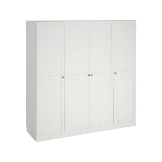 Guardaroba grande Presidenti, Mobile camera da letto, Cabina armadio portabiti, Armadio appendiabiti, 196x62 h200 cm, Bianco