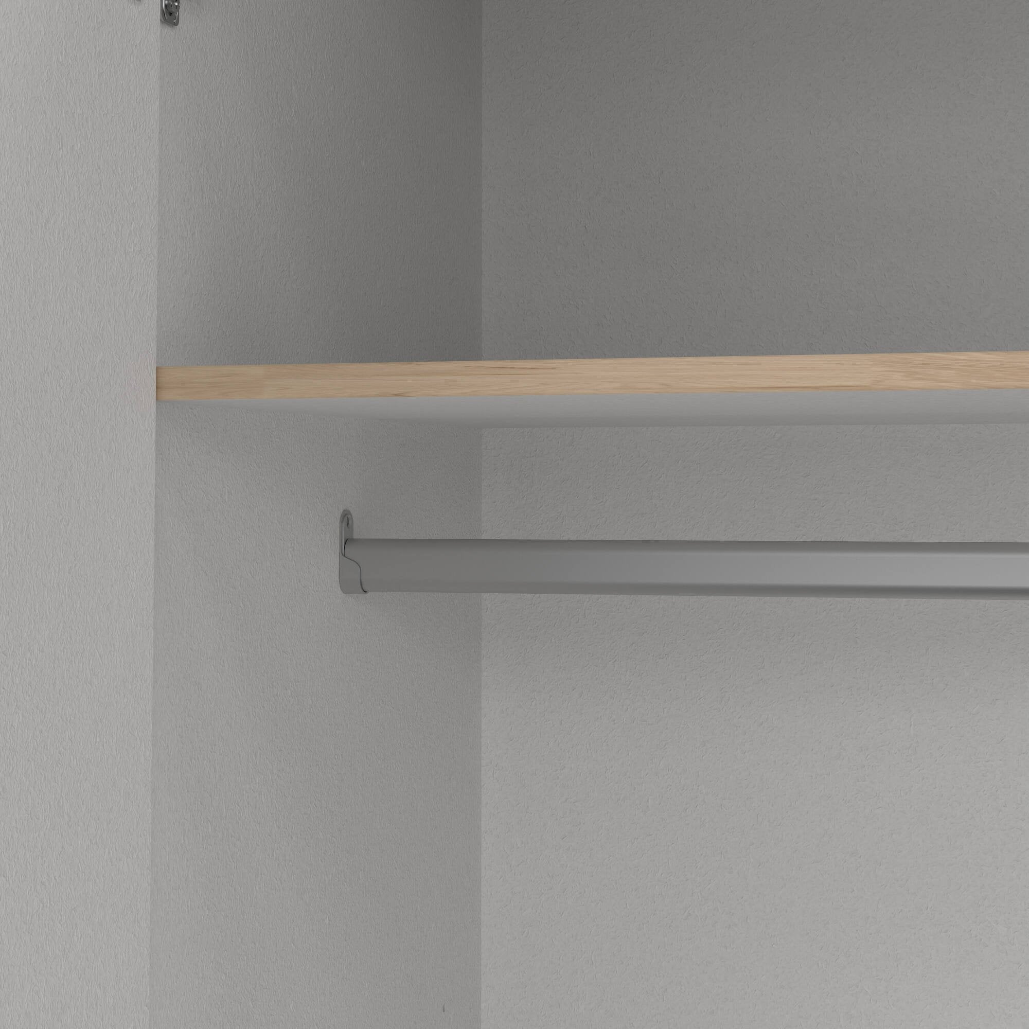 Guardaroba grande Epipola, Mobile camera da letto, Cabina armadio portabiti, Armadio appendiabiti, 196x50 h200 cm, Rovere