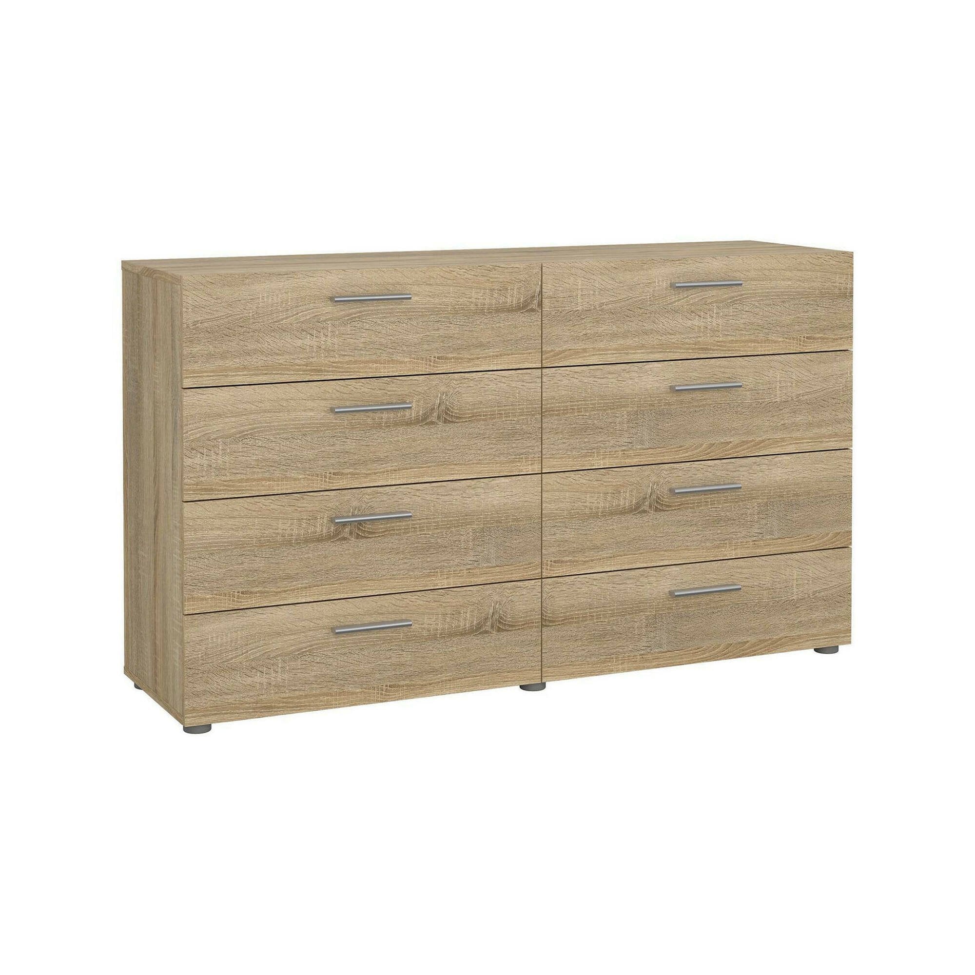 Credenza Phethai, Buffet da soggiorno, Madia da salotto, Dispensa da cucina, 140x40 h82 cm, Quercia