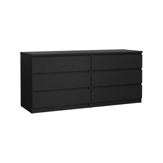 Credenza Joyce, Buffet da soggiorno, Madia da salotto, Dispensa da cucina, 154x50 h68 cm, Nero