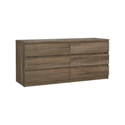 Credenza Joyce, Buffet da soggiorno, Madia da salotto, Dispensa da cucina, 154x50 h68 cm, Rovere