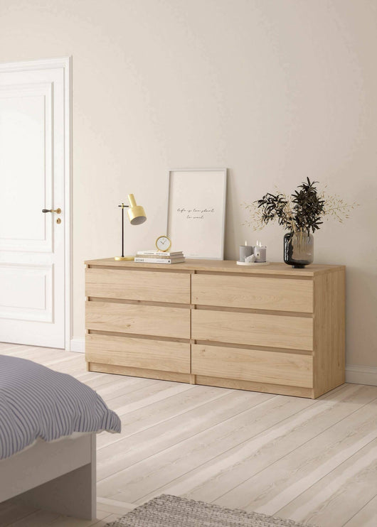 Credenza Joyce, Buffet da soggiorno, Madia da salotto, Dispensa da cucina, 154x50 h68 cm, Rovere