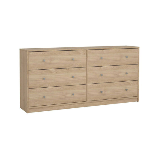 Credenza Rick, Buffet da soggiorno, Madia da salotto, Dispensa da cucina, 143x30 h68 cm, Rovere