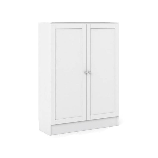 Scarpiera Sanba, Mobile portascarpe, Armadio da ingresso multiuso, Mobiletto per calzature, 79x28 h107 cm, Bianco