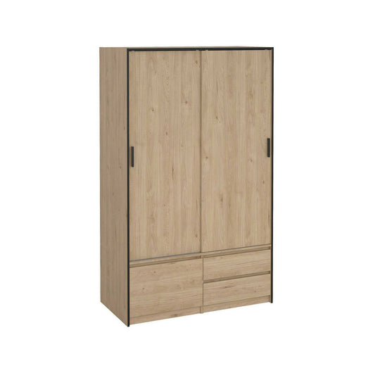 Armadio multiuso grande Bedollo, Mobile multifunzionale, Mobiletto scarpiera, Guardaroba porta scarpe, 121x60 h200 cm, Rovere